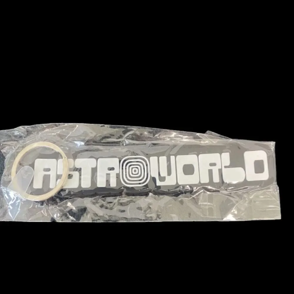 2021 Astroworld Travis Scott Keychain Festival Rare New In Bag Black Spellout